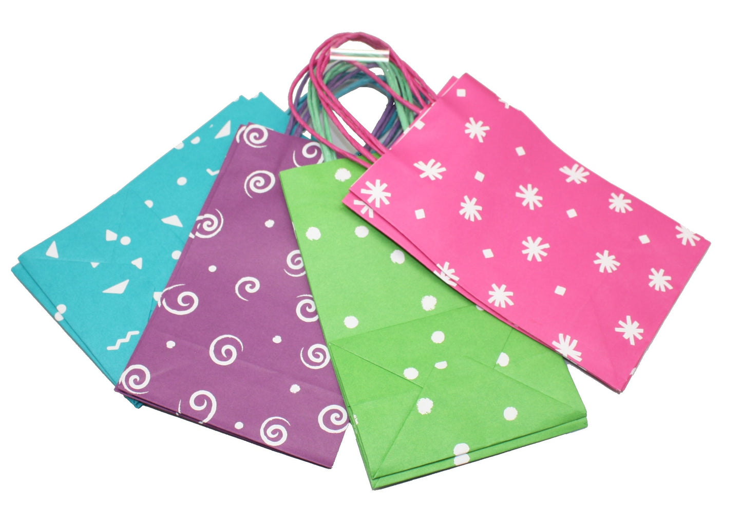 Ensemble de 8 sacs-cadeaux kraft pour la fête des louveteaux juniors