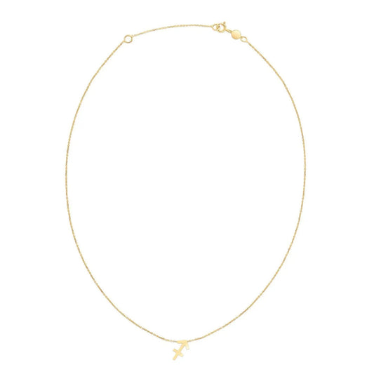 14K yellow gold Sagittarius necklace, 18-inch chain on Tampa Home & Garden Store