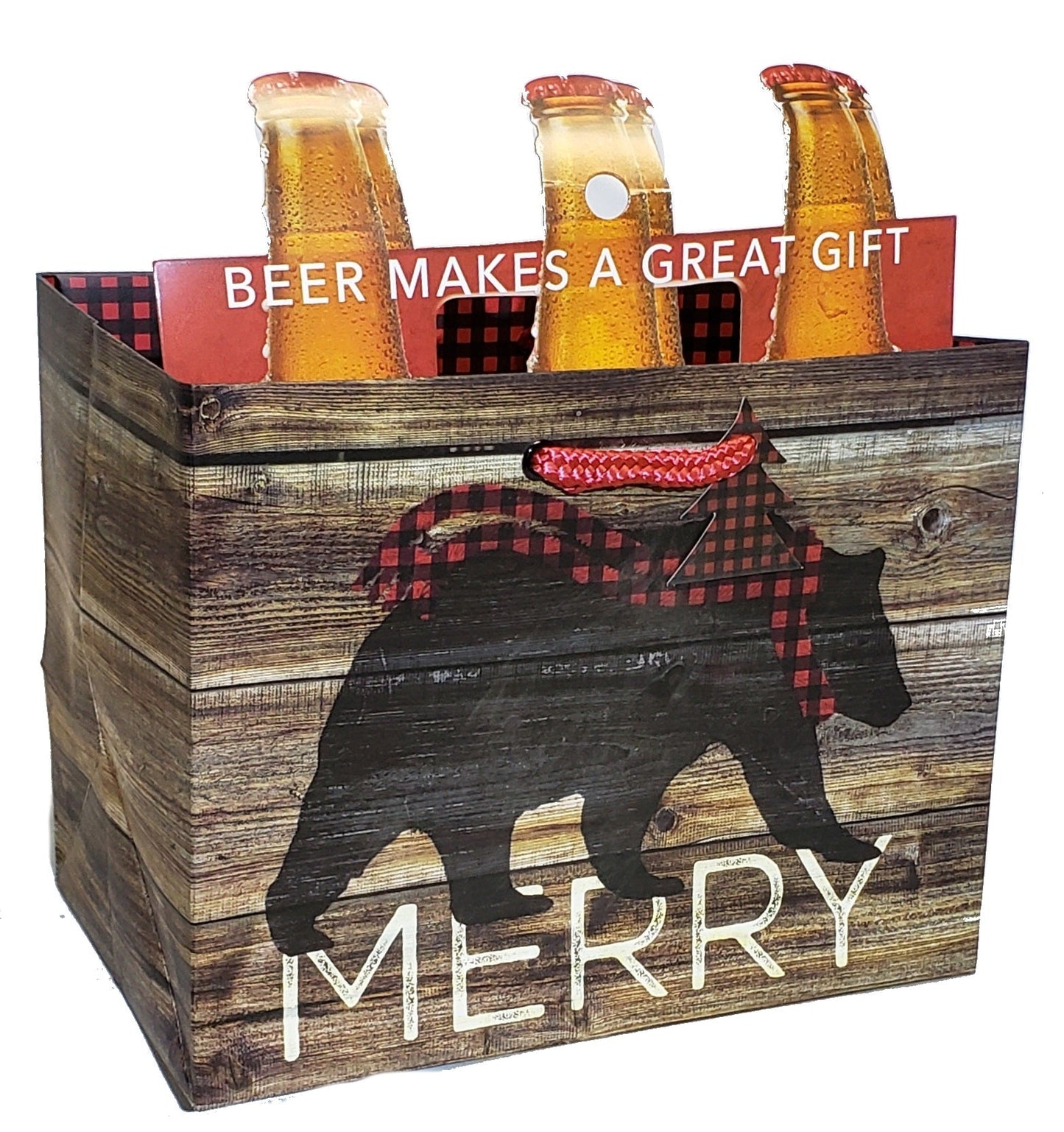 Bolsa de regalo resistente para paquetes de 6 - Merry Bear