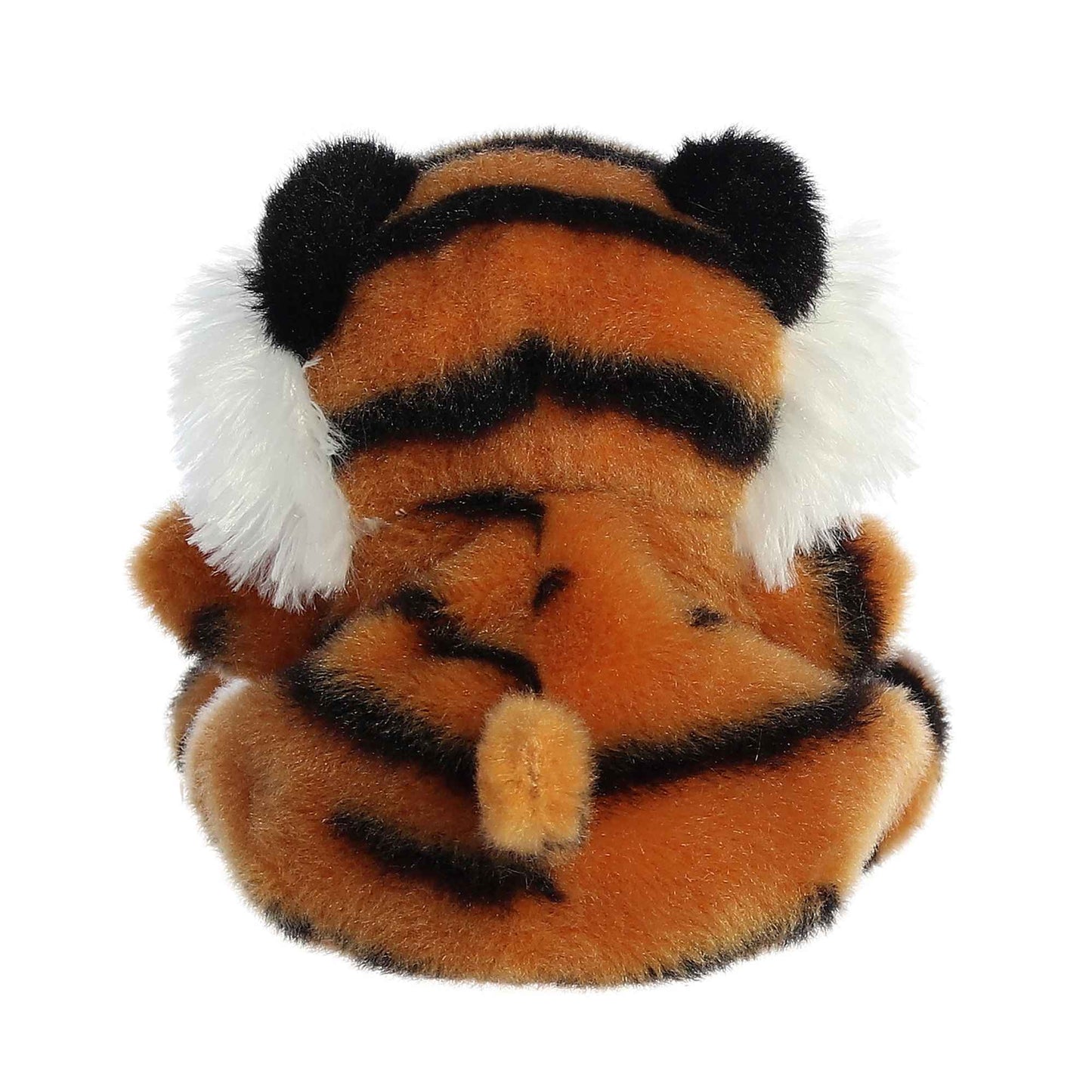 Indy Tiger Palm Pal Plush Toy with orange fur, black stripes, white fluffy ears on Tampa Home & Garden Store