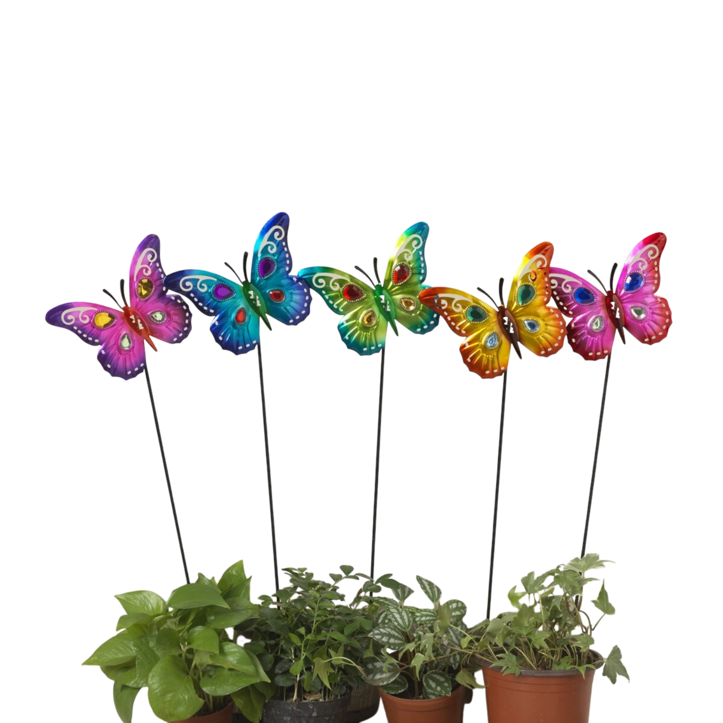 Estacas para jardín de mariposas -