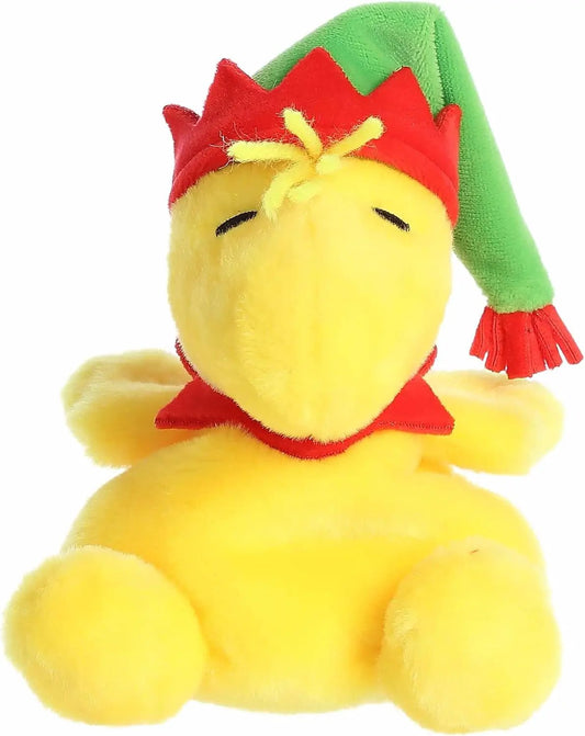 Elf Woodstock Palm Pal plush with green hat, yellow body and red trim on Tampa Home & Garden Store