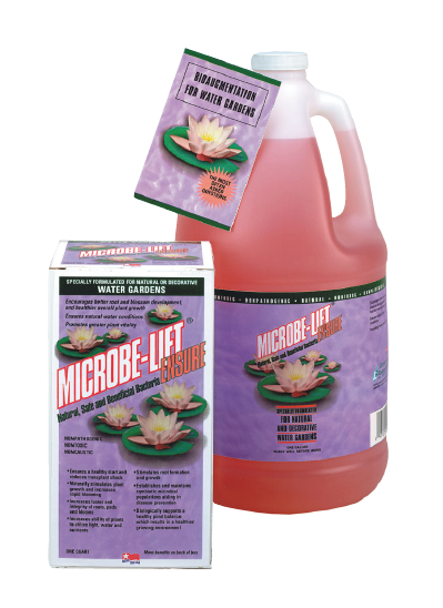 Microbe-Lift Ensure pink liquid water garden treatment in jug, Rivendell Distribution 3-item set on Tampa Home & Garden Store
