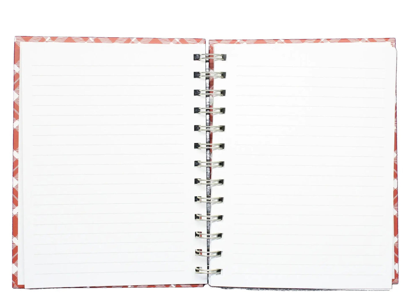 Recipes for a Happy Home journal and notebook, spiral-bound with orange-red cover on Tampa Home & Garden Store