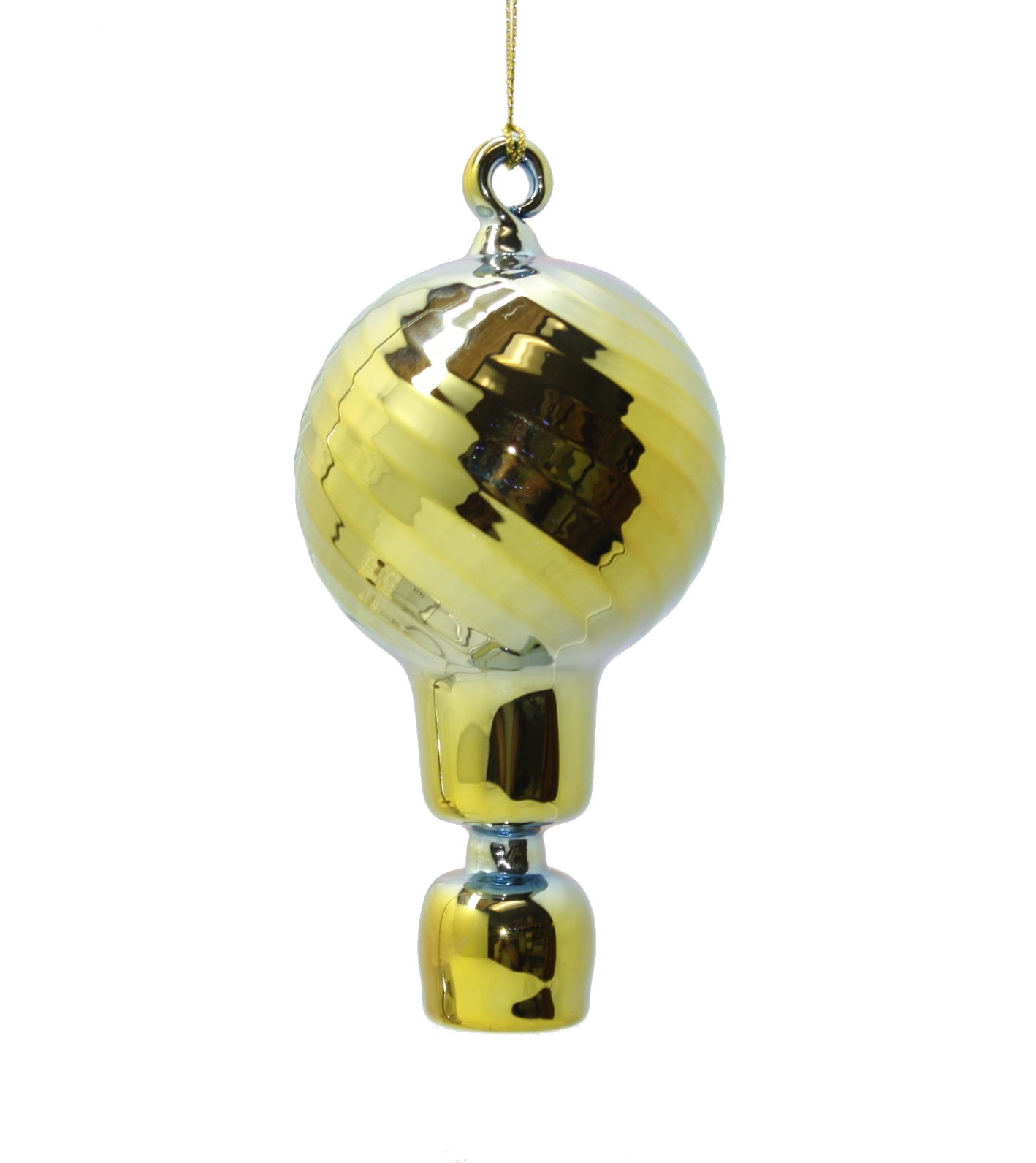 Adorno de globo aerostático de vidrio egipcio cromático