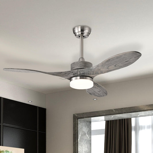48 Inch Wood Ceiling Fan with LED Lights and 6 Speed Levels - Tampa Home & Garden Store
