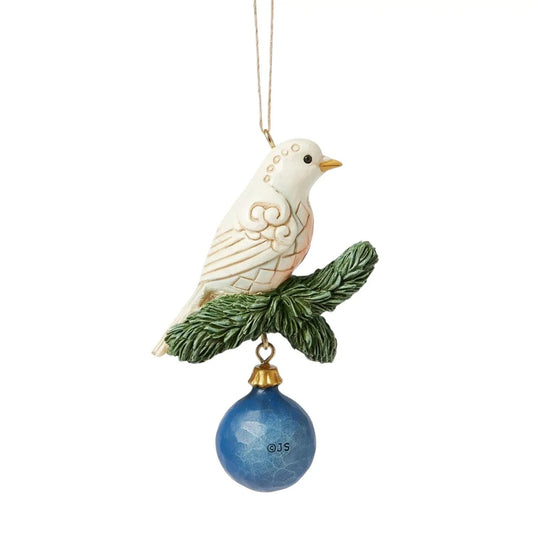 Blue And Gold Dove Ornament - Tampa Home & Garden Store