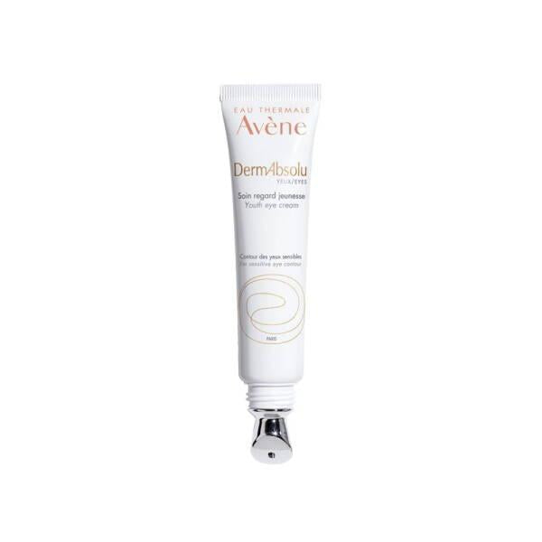 Avene DermAbsolu Youth Eye Cream 15ml tube white anti-aging hydrating eye cream for sensitive skin on Tampa Home & Garden Store