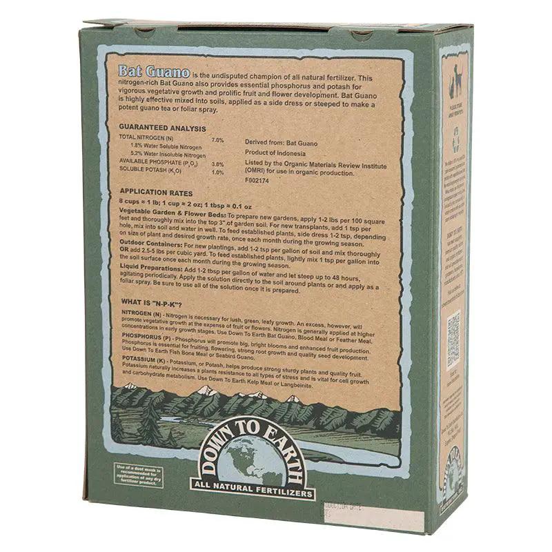 Bat Guano High Nitrogen 7-3-1 Fertilizer, 2 lb, Grow Organic on Tampa Home & Garden Store
