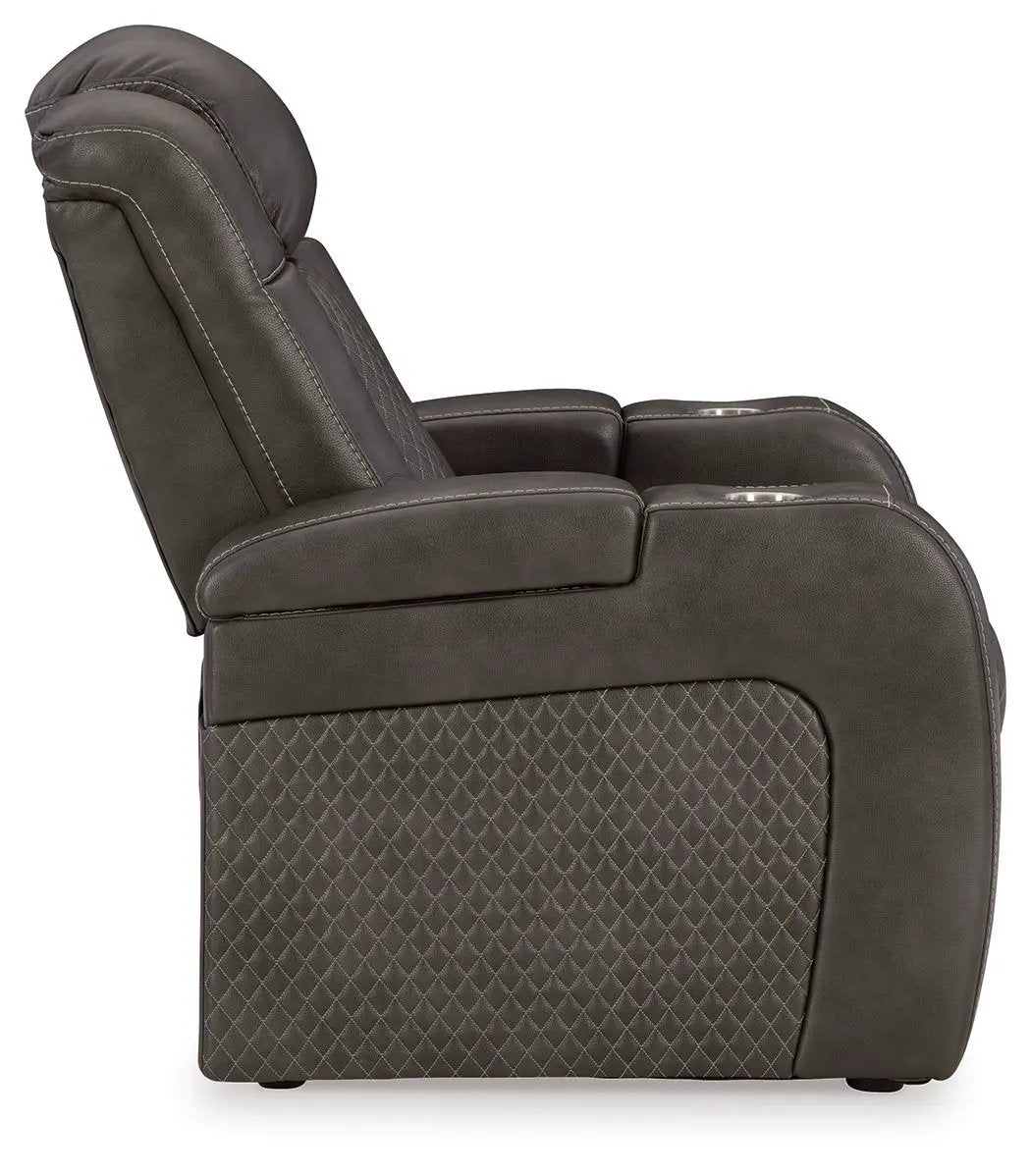 Recliner with adjustable headrest in dark brown leather, diamond by Unique Piece Furniture on Tampa Home & Garden Store