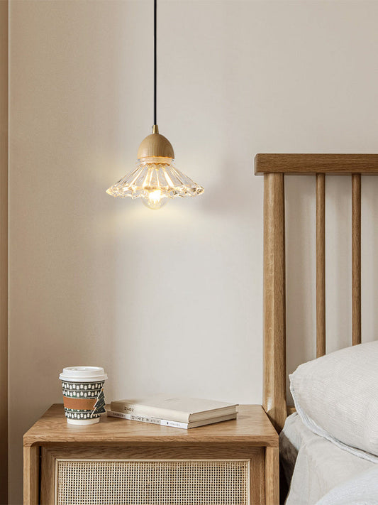 Solid Wood Glass Three Head Restaurant Nordic Modern Minimalist Chandelier - Tampa Home & Garden Store