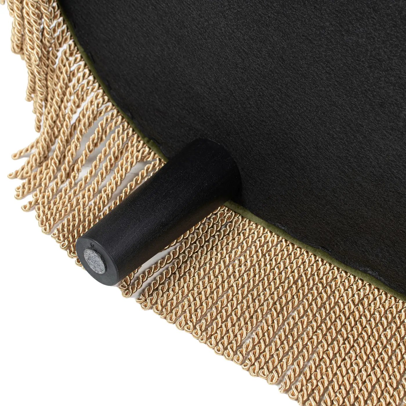 Melinda Oval Tufted Bullion Fringe Storage Bench
