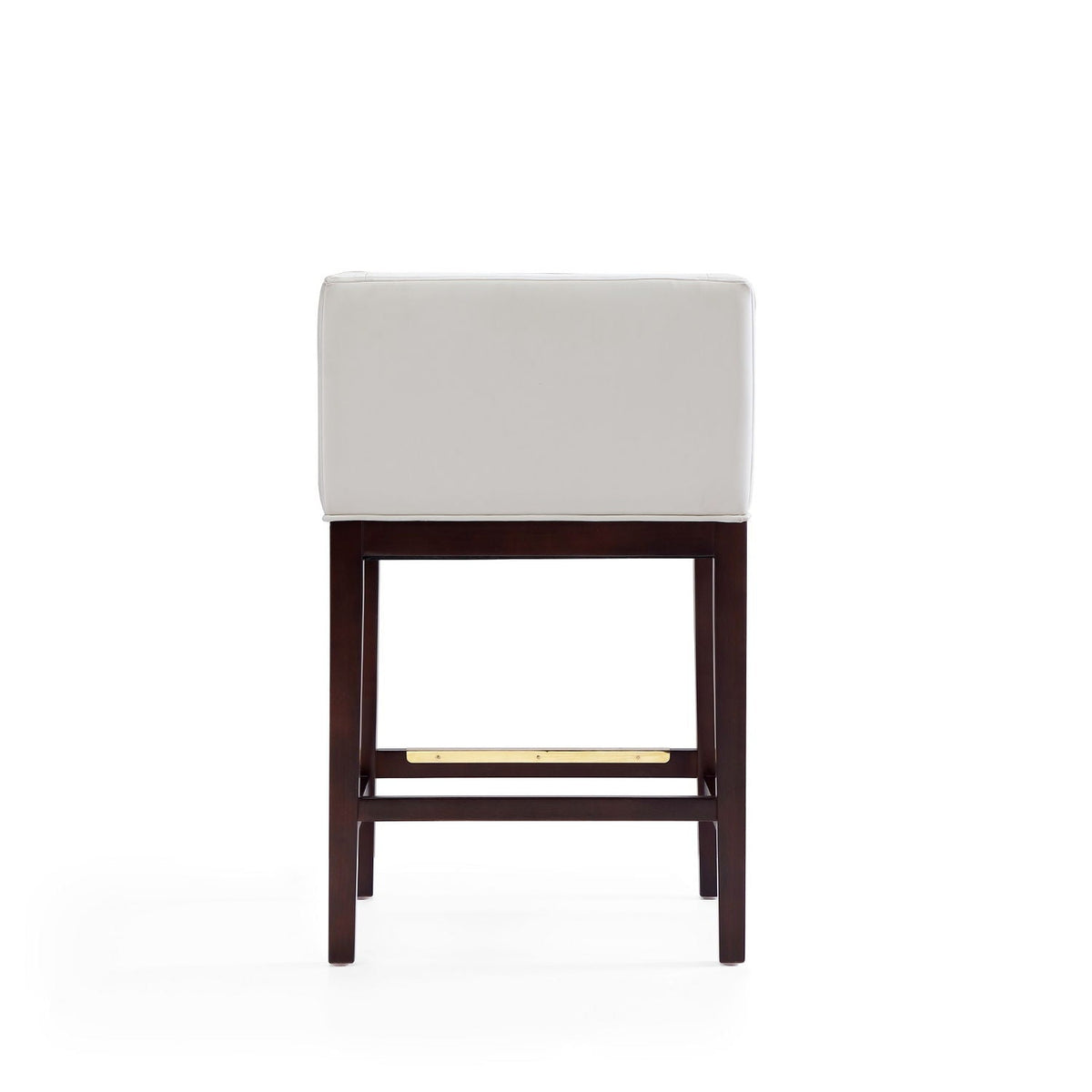 Counter stool with ivory upholstered seat and back on beech wood frame by HouseOfZazla on Tampa Home & Garden Store