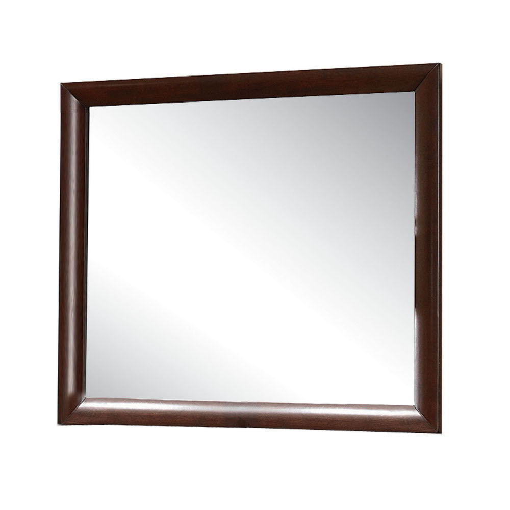 Ireland Contemporary Design Mirror, brown wood frame by HouseOfZazla on Tampa Home & Garden Store
