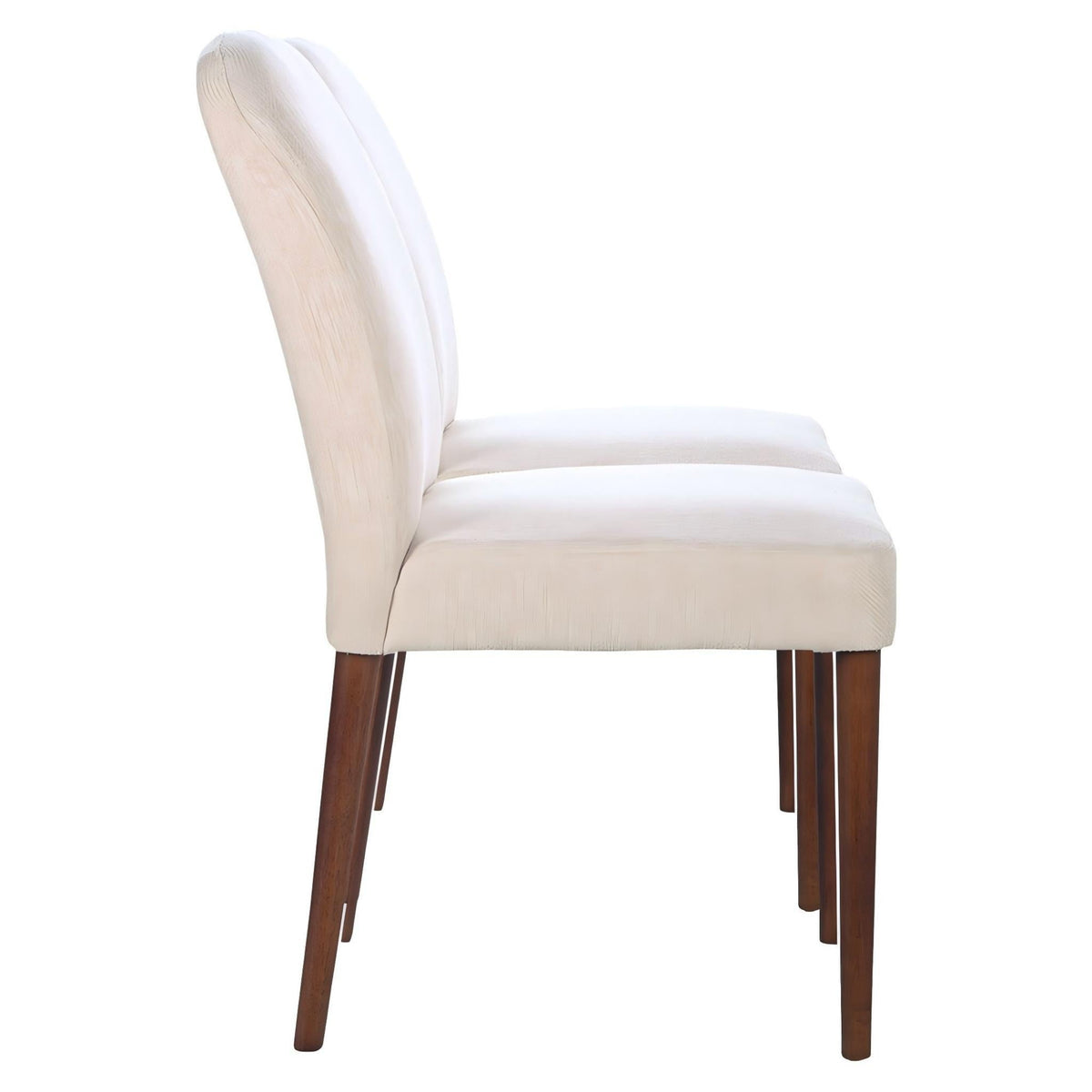 Capri beige linen dining chair set of 2 with solid wood frame HouseOfZazla on Tampa Home & Garden Store