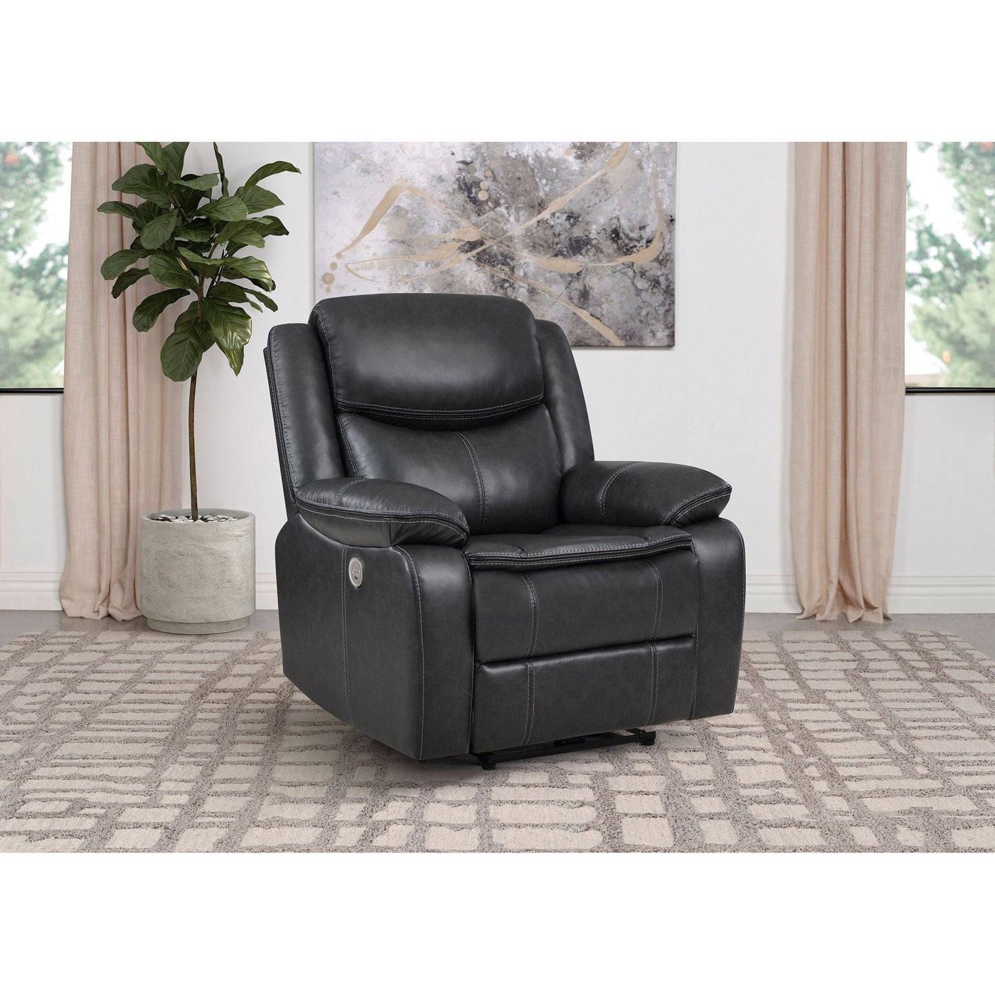 Salerno Power Recliner Chair and Usb Charger