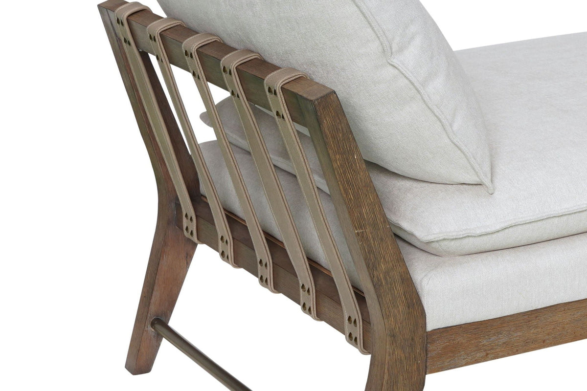 White Hardwood Daybed with Cushions and Pillows