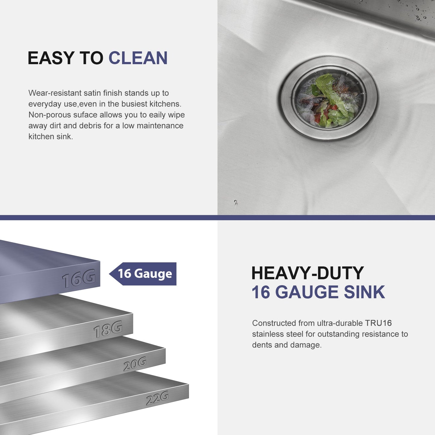 33 Inch Double Bowl And Undermount Stainless Sink