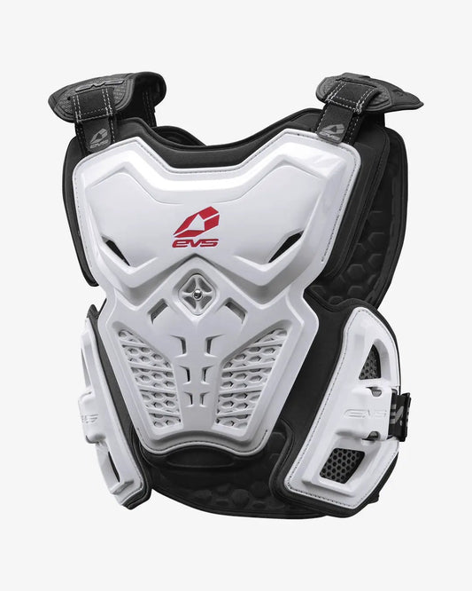 F2 Roost Guard EVS Sports white chest/back armor with pivot system and race collar on Tampa Home & Garden Store