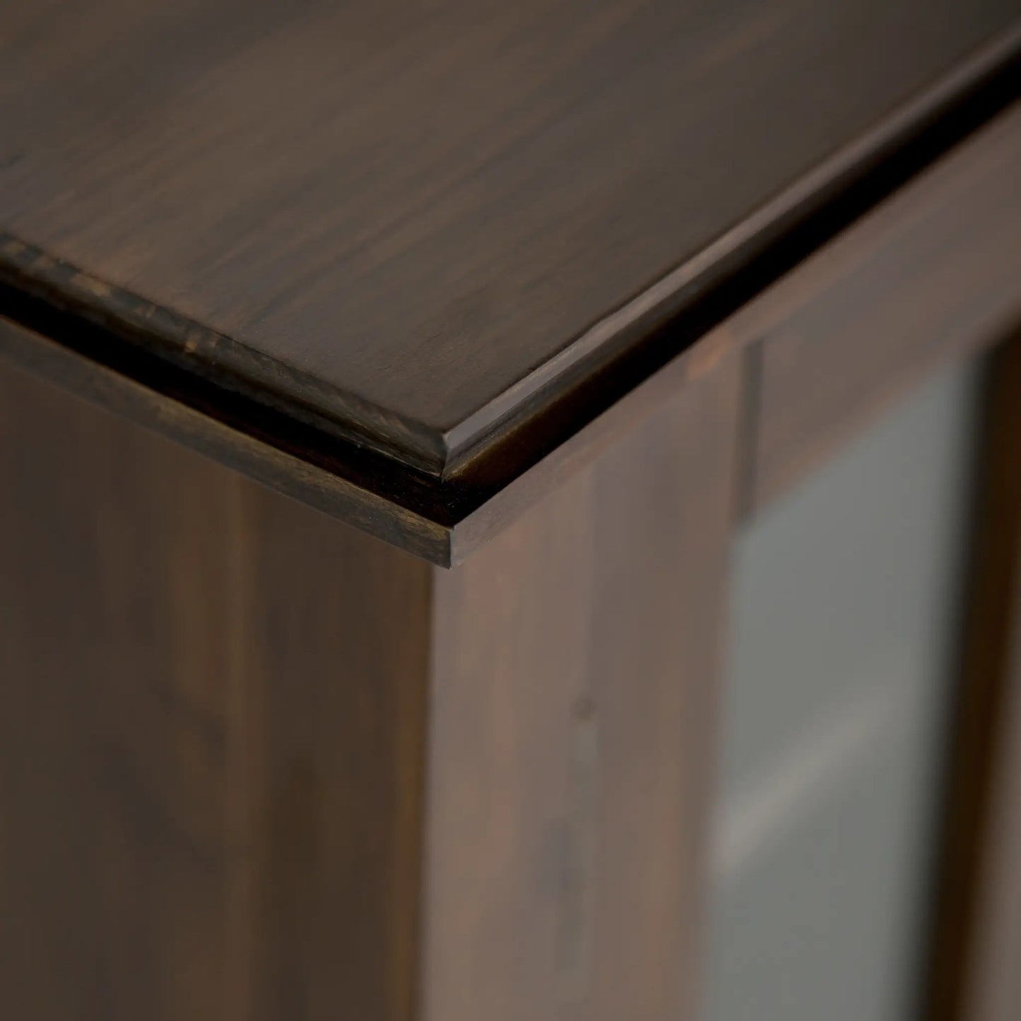 Artisan tall TV media stand natural aged brown wood by Unique Piece Furniture on Tampa Home & Garden Store