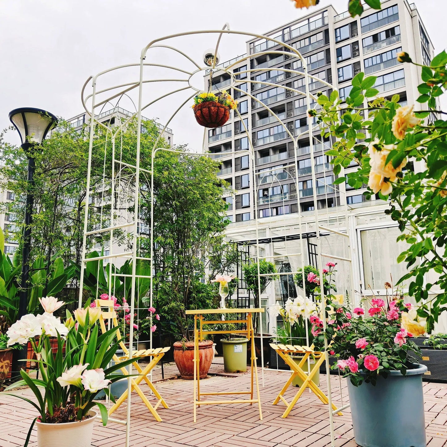 Metal Garden Arch Gazebo for Wedding Ceremony