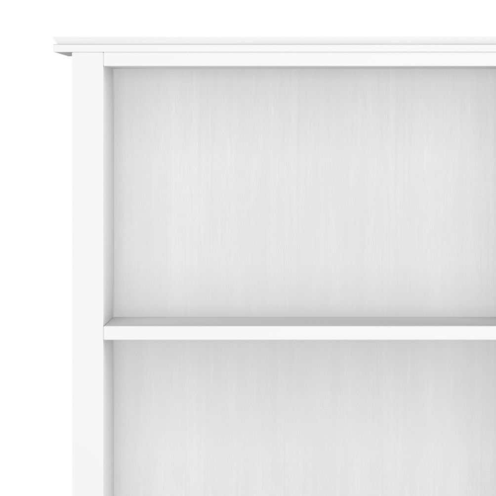 Handcrafted solid wood bookcase with five white shelves HouseOfZazla on Tampa Home & Garden Store