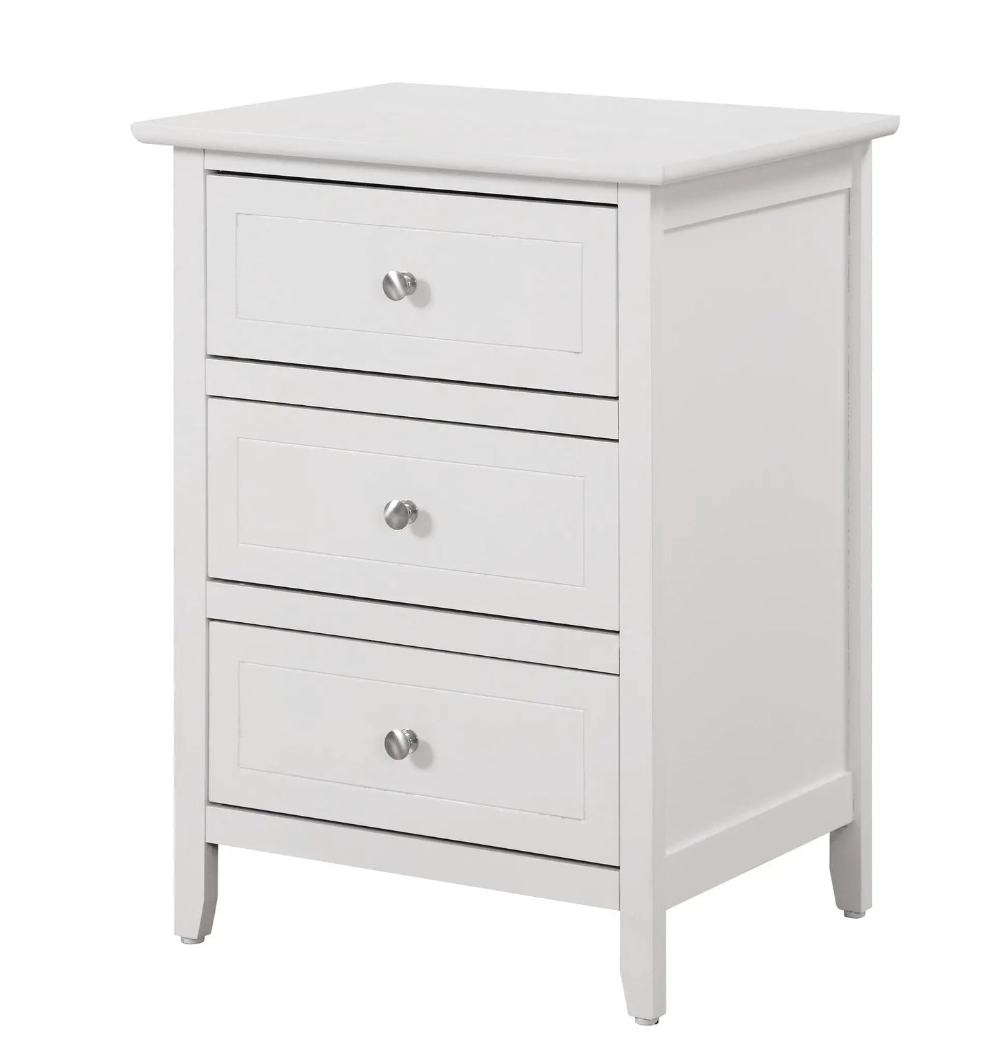 Daniel Nightstand With 3 Drawers In Wood Veneer