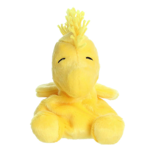 Woodstock Palm Pal Plush Toy for Kids, soft yellow bird with tufted crest on Tampa Home & Garden Store