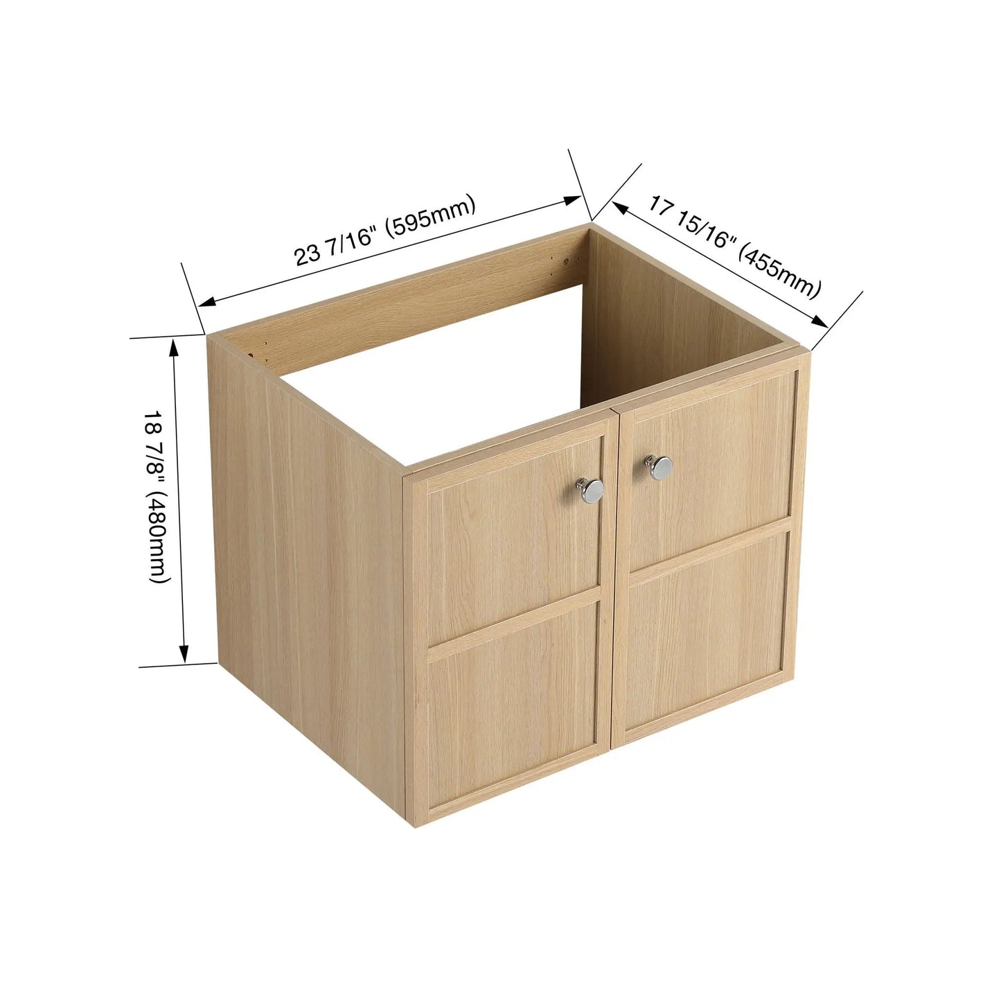 Modern Mounted Vanity With Soft Closing Doors