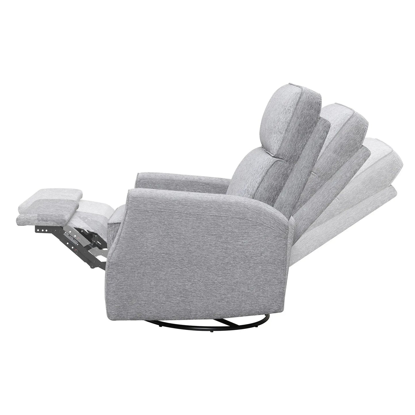 Swivel Gliding Recliner with Easy Setup and Style