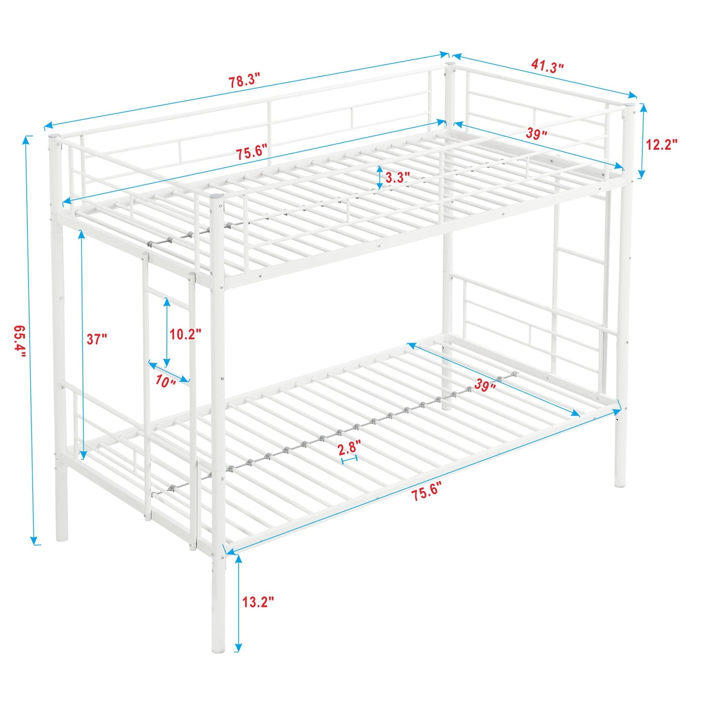 Modern and Space Saving Steel Bunk Bed Frames