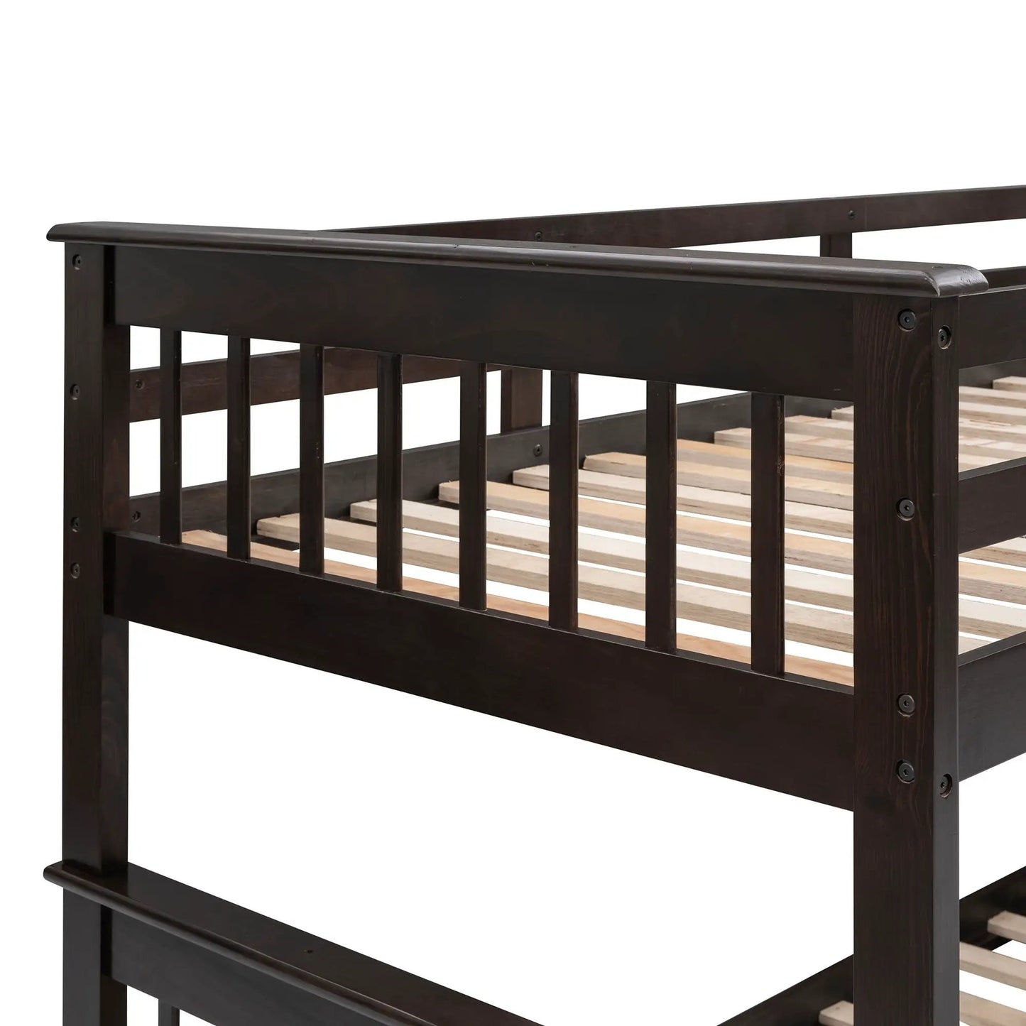 Stairway Bunk Bed with Storage and Guard Rail