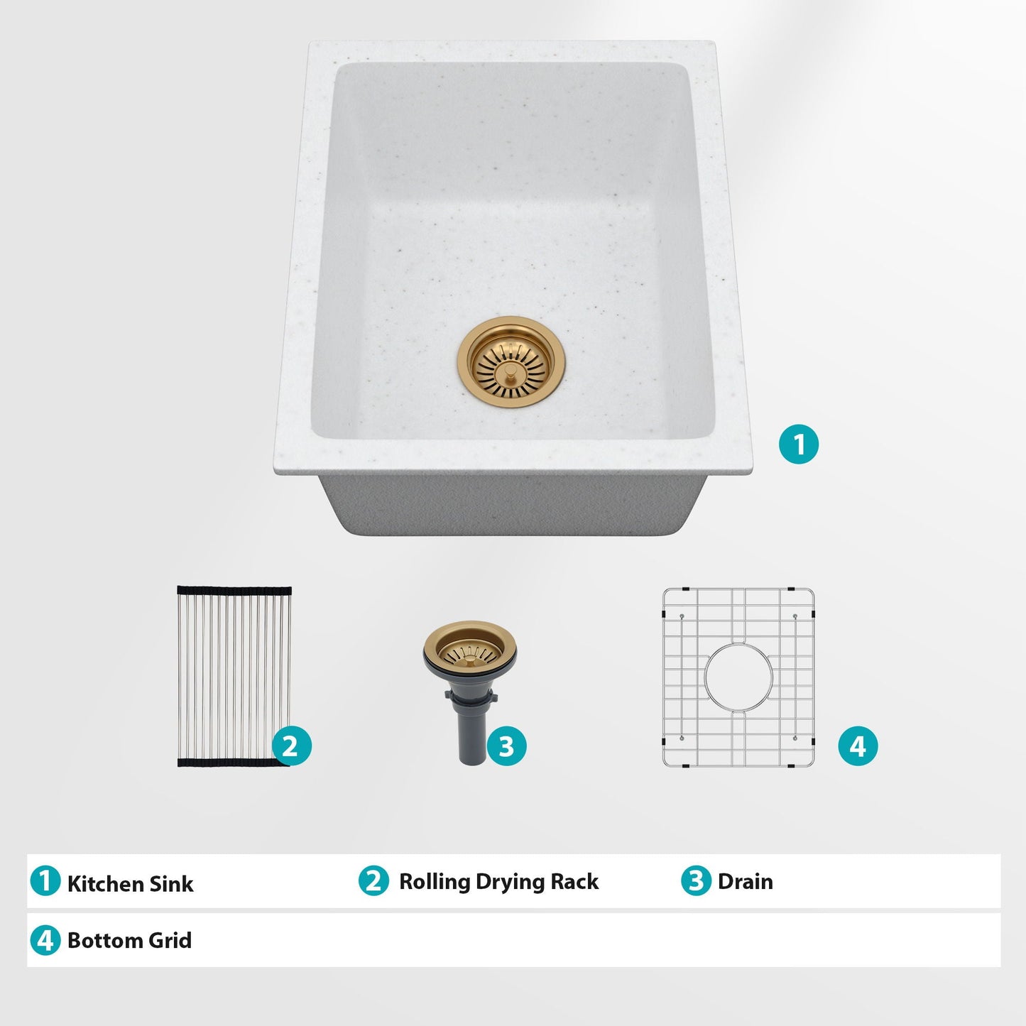 Quartz and Composite Undermount Kitchen Sink