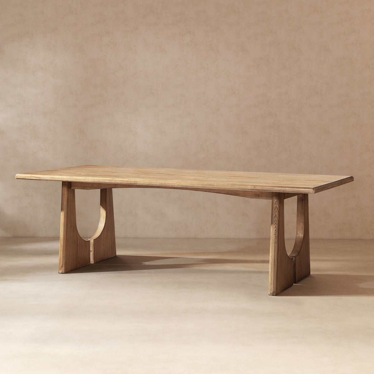 Antique brown 8-seat dining table in reclaimed pine Carmel by HouseOfZazla on Tampa Home & Garden Store