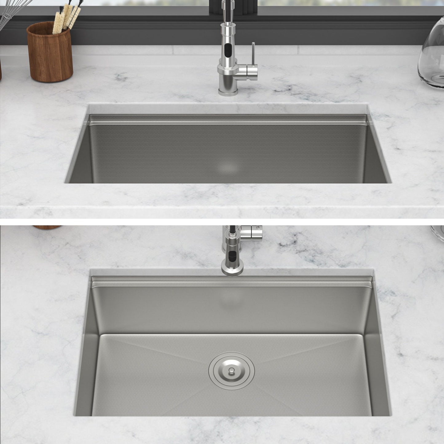 Stainless Steel Undermount Workstation Sink