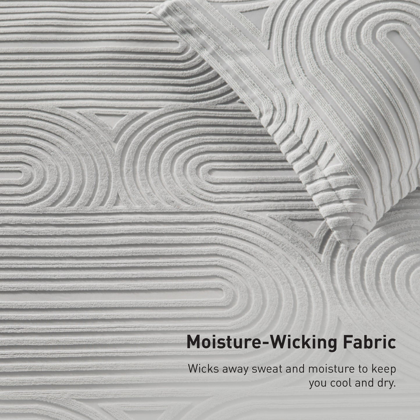 BedGear Performance Duvet Set Grey Racetrack King by HouseOfZazla moisture-wicking fabric on Tampa Home & Garden Store