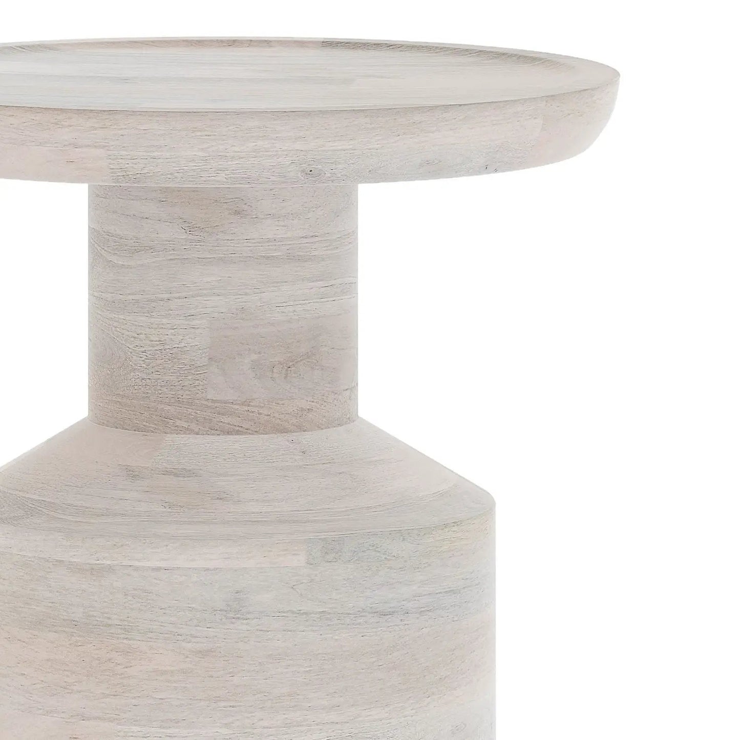 Haynes Handcrafted Wooden Accent Side Table