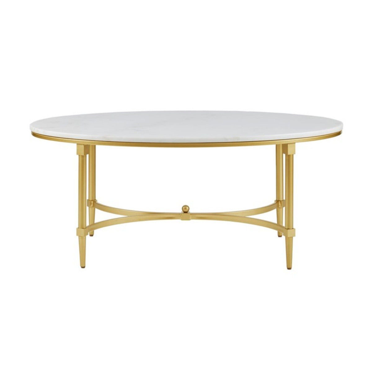White Marble Coffee Table with Gold Metal Legs Bordeaux by HouseOfZazla on Tampa Home & Garden Store