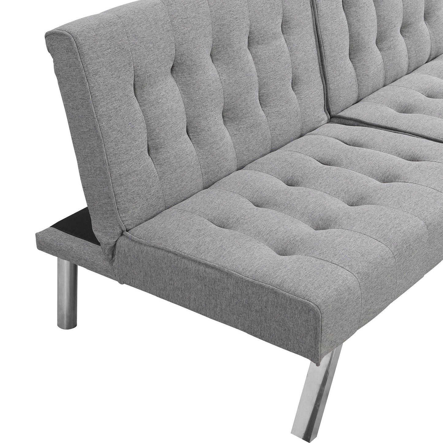 Modern Futon Sofa Bed and Convertible Guest Seat