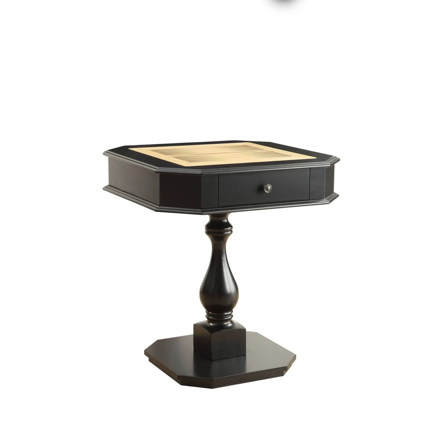 Bishop Reversible Chess Checker Table with Tray