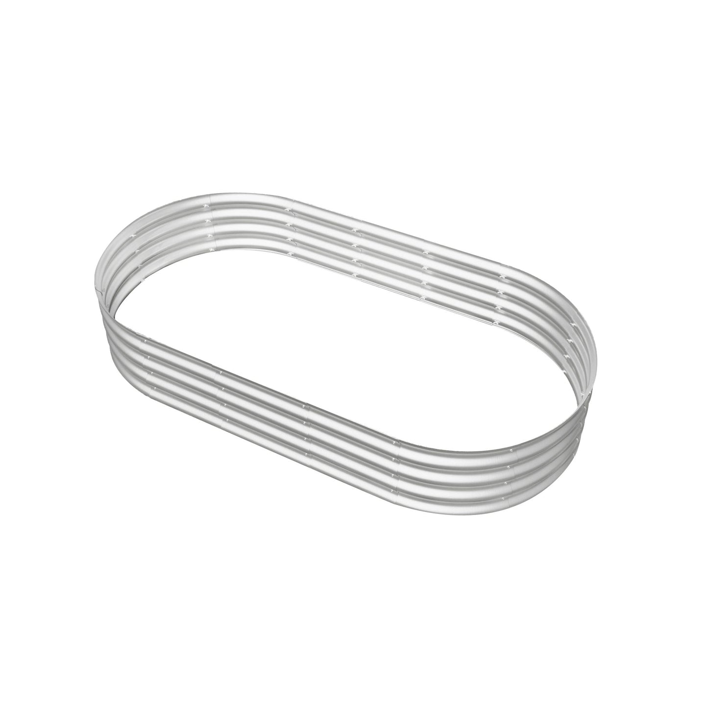 Galvanized raised garden bed ring coil for planters, heavy-duty metal on Tampa Home & Garden Store