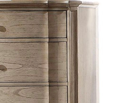 Taupe accent chest five-drawer with felt-lined top drawer HouseOfZazla on Tampa Home & Garden Store