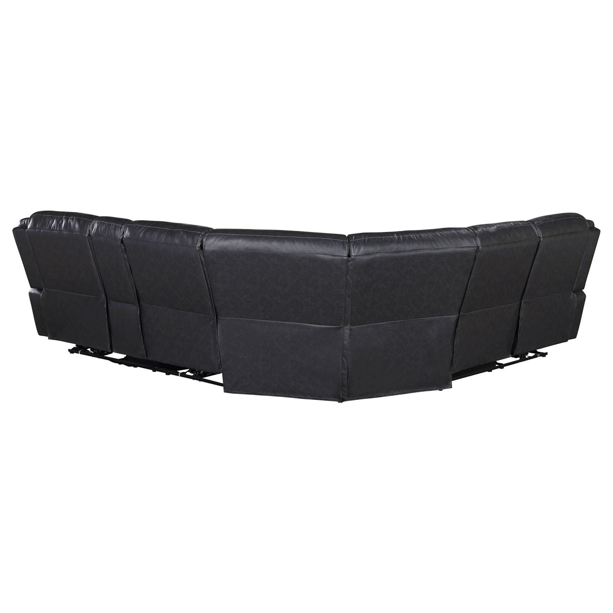 Salerno upholstered power reclining sectional sofa with dark gray fabric, HouseOfZazla on Tampa Home & Garden Store