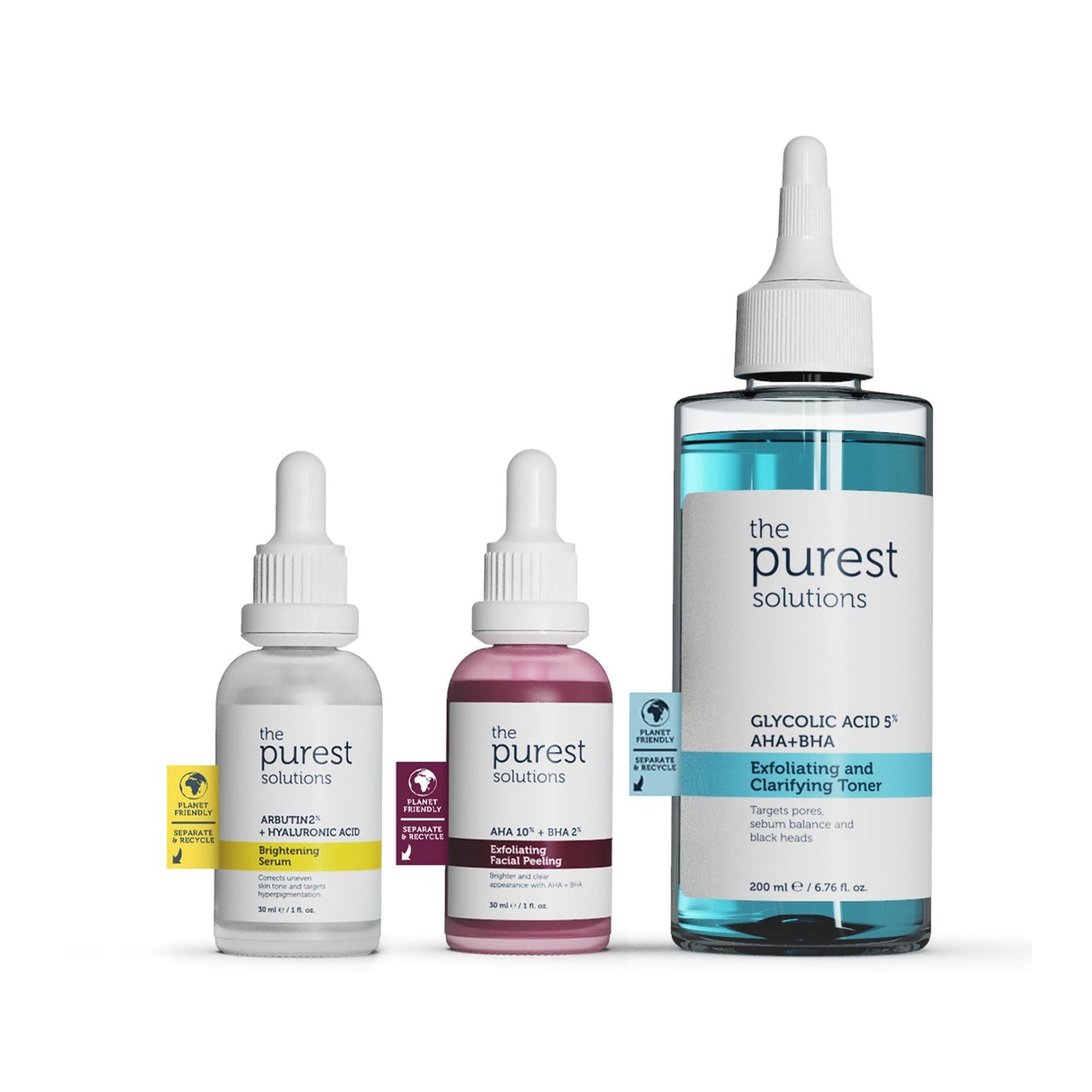 the purest solutions makeup primer set with glycolic toner and 3 dropper serums on Tampa Home & Garden Store