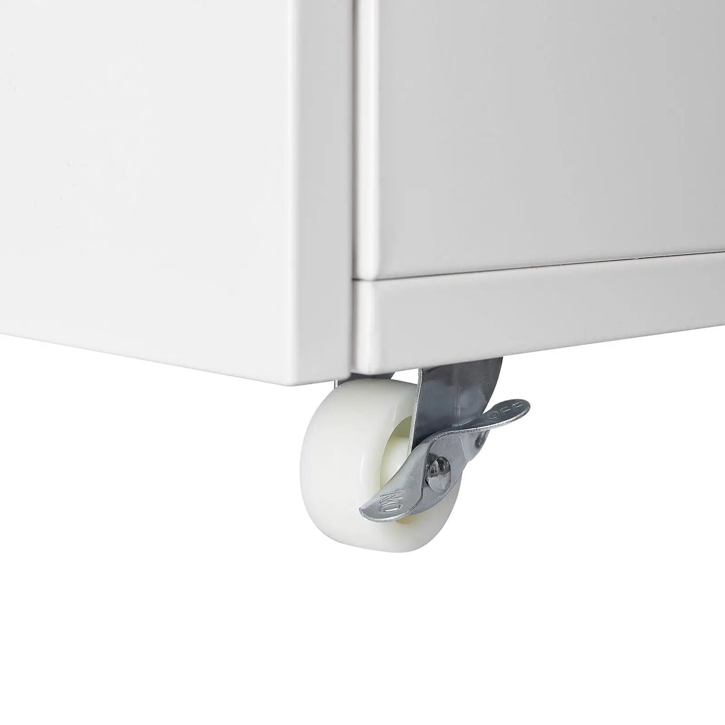 Printer stand white steel cabinet with swivel caster wheel on Tampa Home & Garden Store