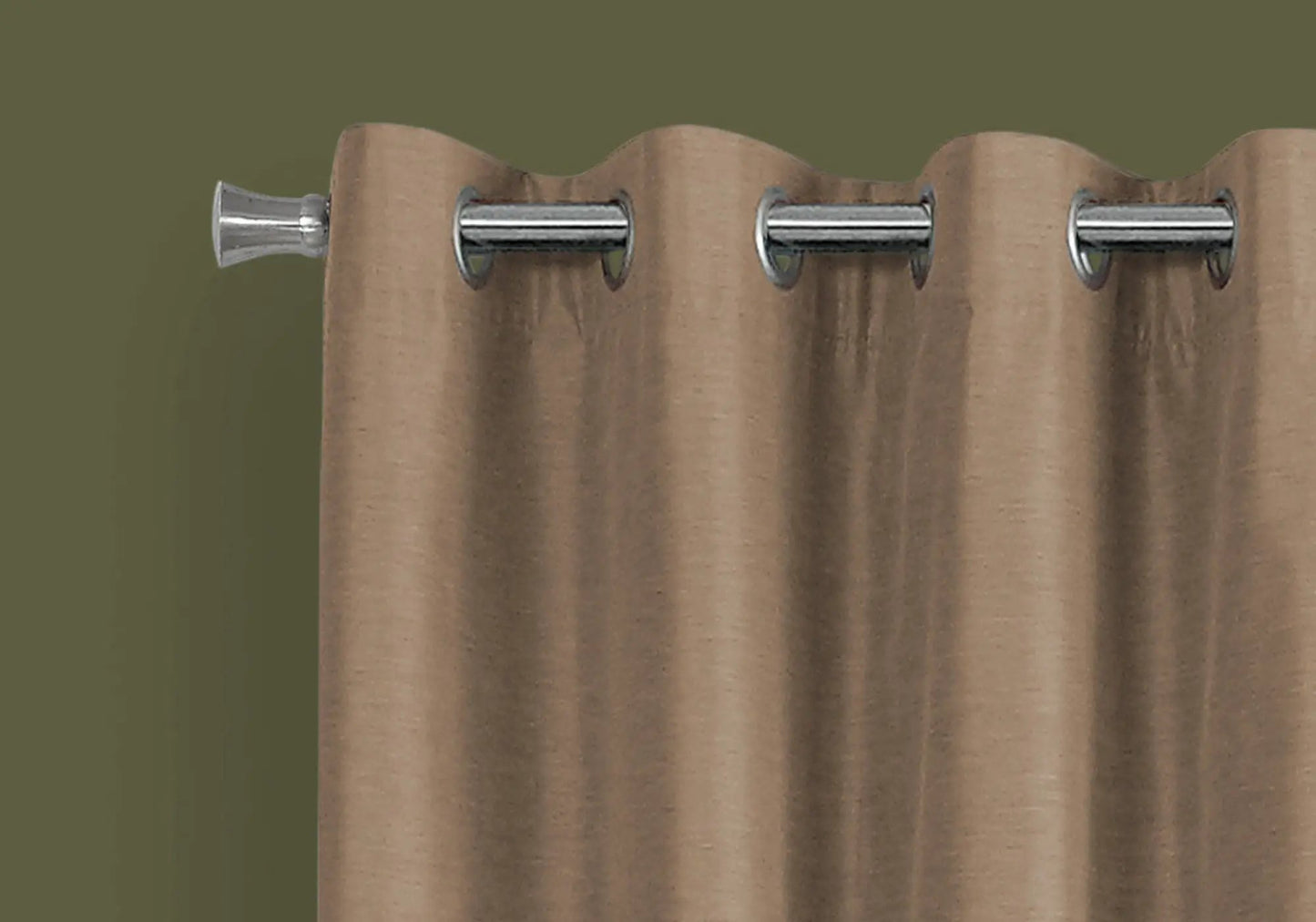 2-piece curtain set with metal grommets tan room-darkening drapes by Unique Piece Furniture on Tampa Home & Garden Store