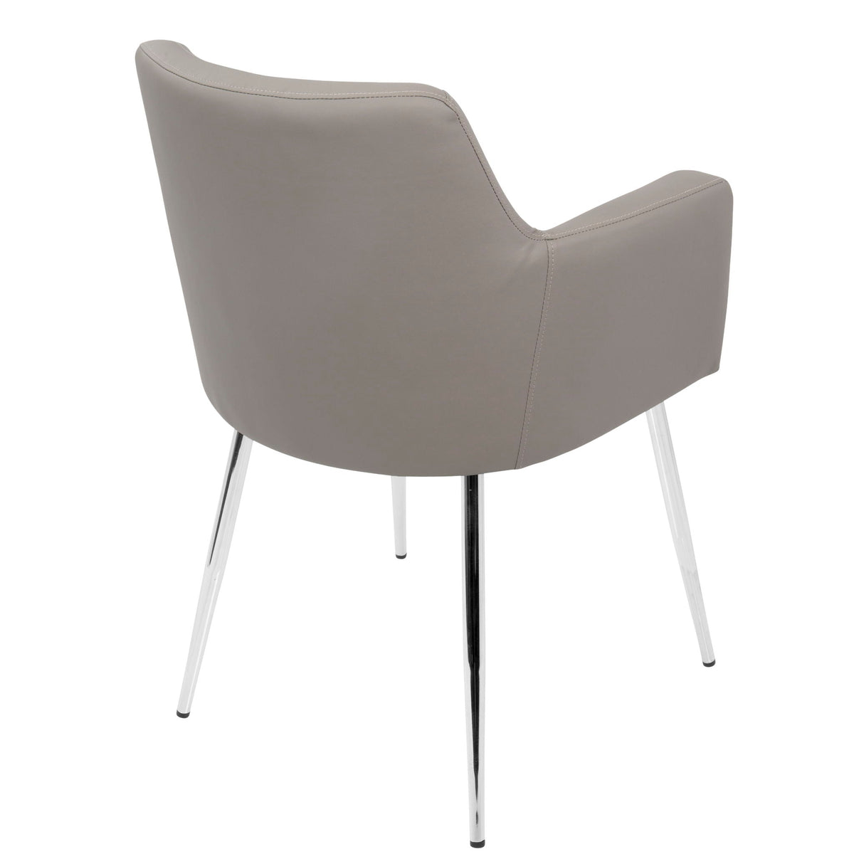 Contemporary gray dining chairs set of 2 with metal legs HouseOfZazla on Tampa Home & Garden Store