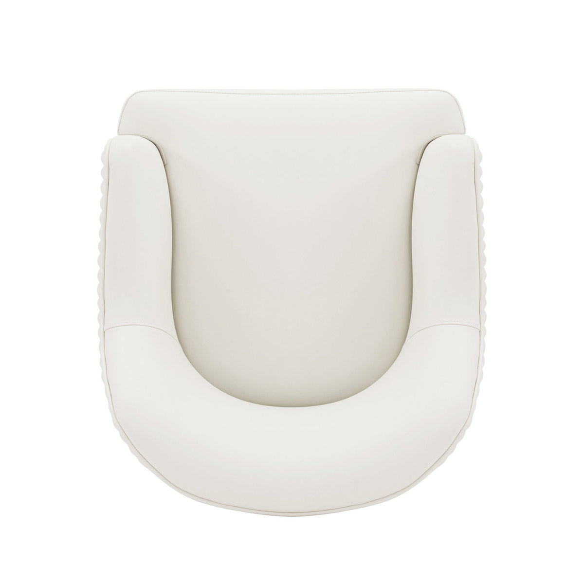 Modern Dining Chair with Solid Wood Frame in cream leather, arm chair by HouseOfZazla on Tampa Home & Garden Store