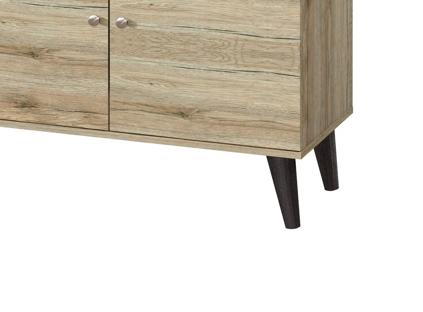 Amidon TV Stand With Storage Shelves and Cabinet