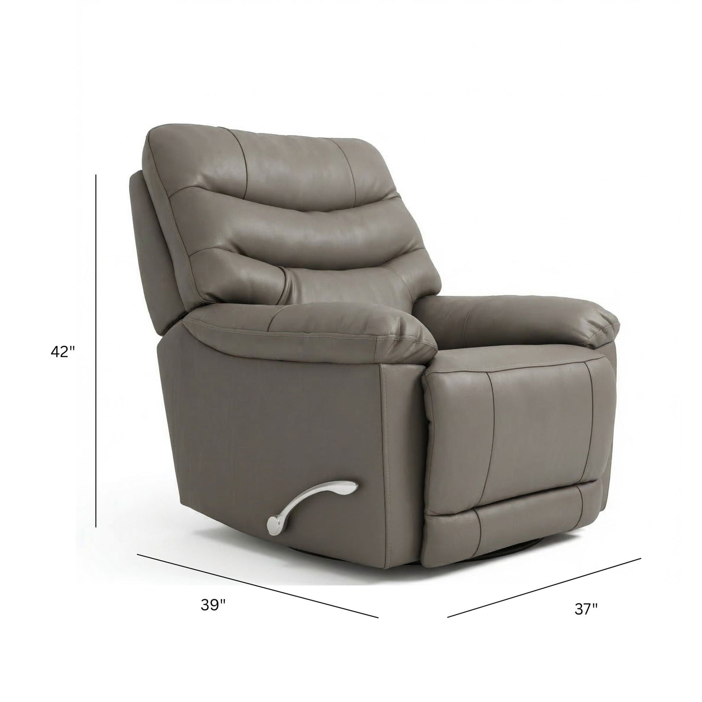 Oslo Swivel Glider Recliner with a Footrest